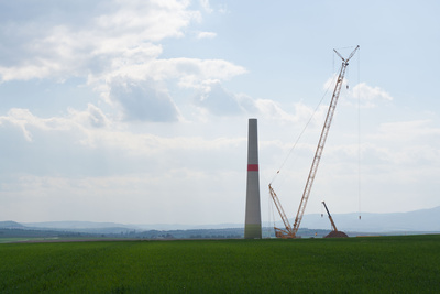 Uwe Leonhardt und der Bau einer Windanlage